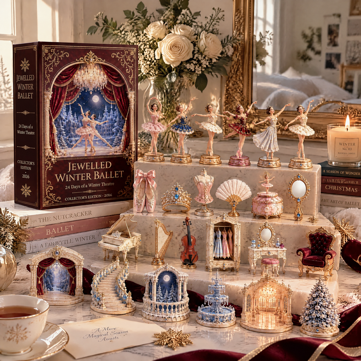 24 days Jewelled Winter Ballet Advent Calendar